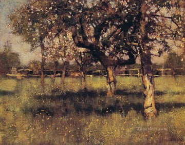 5月の果樹園 モダンな風景 印象派 サー・ジョージ・クラウゼン Oil Paintings